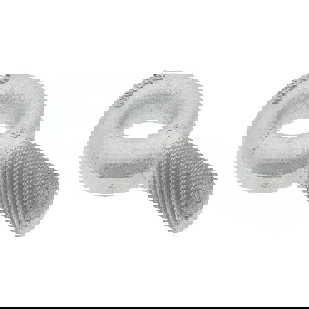 Fixed Lifting Eye Bolt: Without Shoulder, 21,000 lb Capacity, 1-1/2-6 Thread, Grade C-1035 Forged Steel